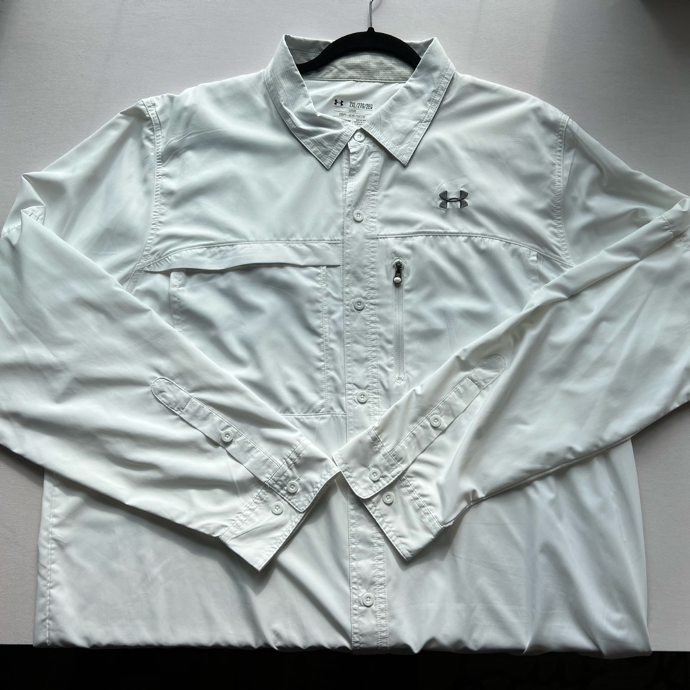 XXL Men’s Under Armour Long Sleeve Shirt White